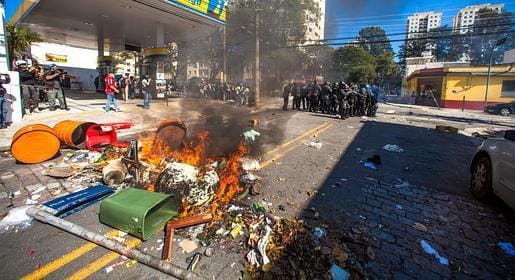Directo: cinco heridos en las protestas contra el Mundial en Sao Paulo