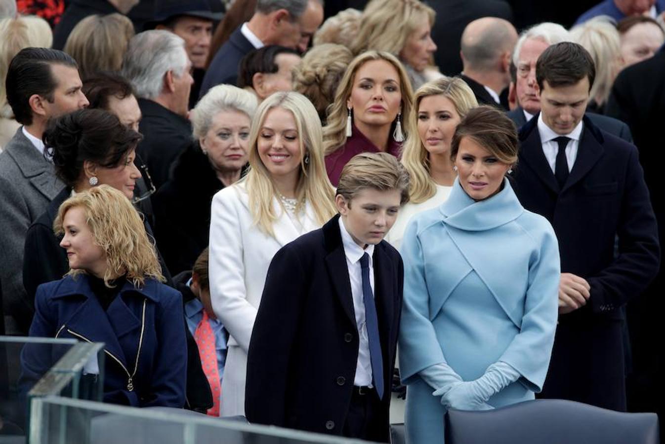 La familia de Donald Trump, en los prolegómenos del acto