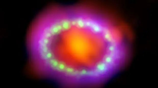 Resultado de imagen de La supernova titÃ¡nica, llamada SN 1987A