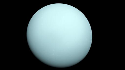 Apariencia real de Urano, según la Voyager 2