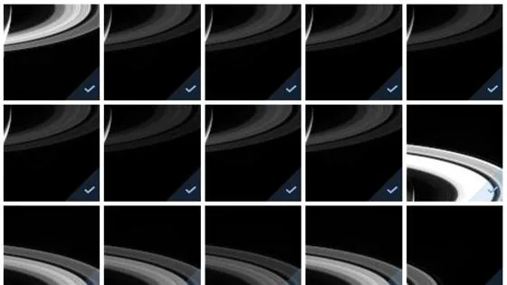 Imágenes finales de Cassini de Saturno y sus anillos