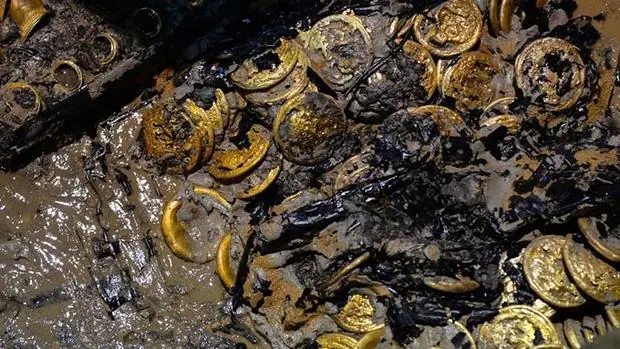 Halladas 50 monedas de oro con 2.000 años de antigüedad en una tumba china