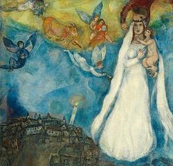 «La Virgen de la aldea», de Chagall