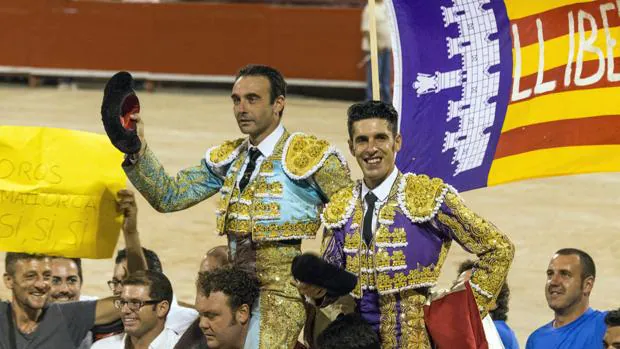 Ponce y Talavante salen a hombros el pasado agosto en Palma de Mallorca
