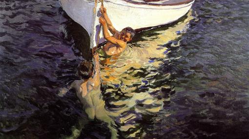 «El bote blanco, Jávea» (1905), de Sorolla