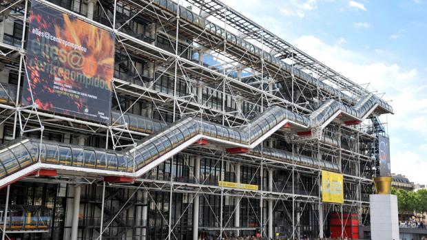 El emblemático edificio del Centro Pompidou