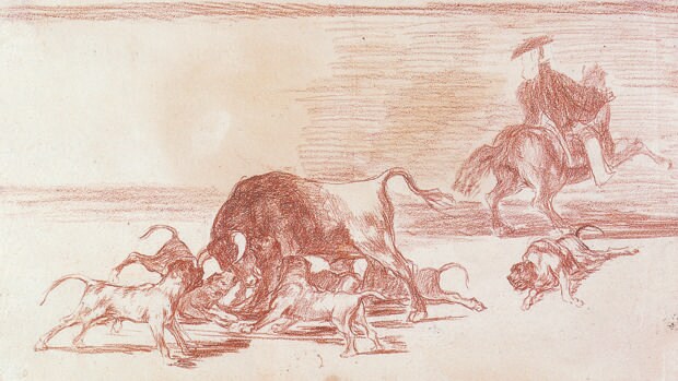 «Echan perros al toro», de Goya