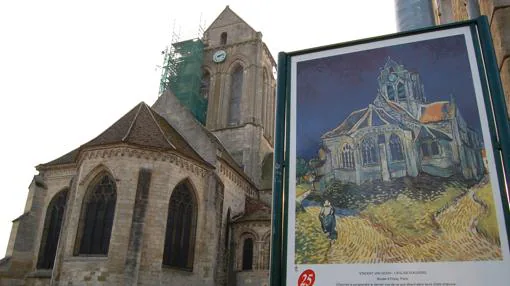 La iglesia de Notre Dame de Auvers, en una imagen de archivo