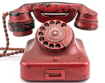 Teléfono rojo perteneciente a Adolf Hitler