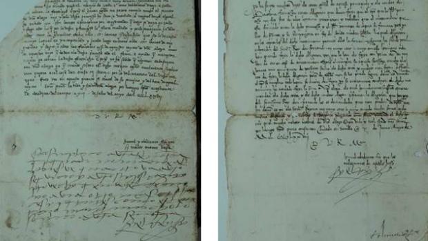 Carta manuscrita con nueve líneas autógrafas de Fernando II de Aragón y otra firmada por el monarca en 1478