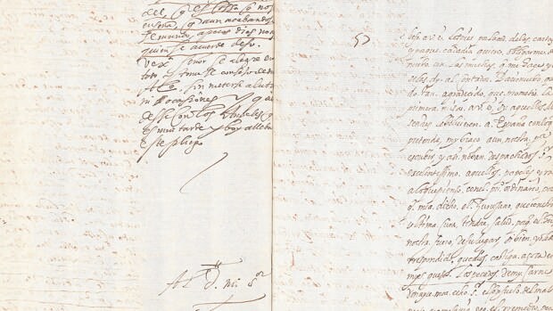 Copia de la carta de Lope en la que criticaba a Cervantes