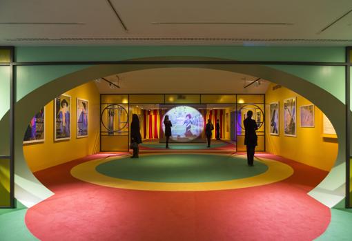 Una vista del montaje de la exposición dedicada a Toulouse-Lautrec en la Fundación Canal