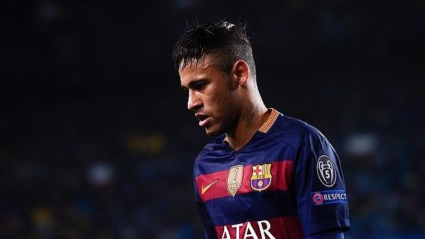 Neymar, en el partido del Barcelona ante el Arsenal