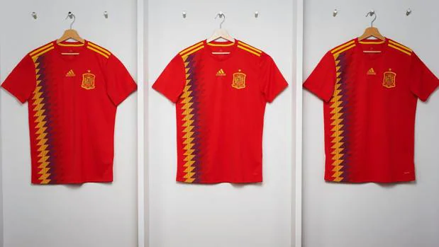 La camiseta que lucirá España en el Mundial de Rusia