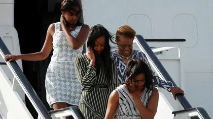 Michelle Obama llega a España en vísperas de que lo haga su esposo
