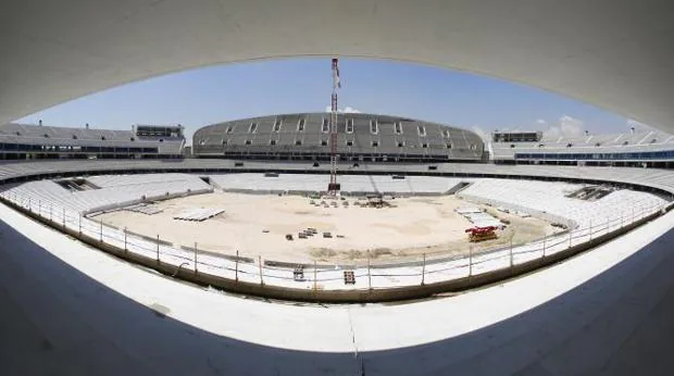 El estadio de La Peineta, el que será el nuevo hogar del Atlético de Madrid, en San Blas