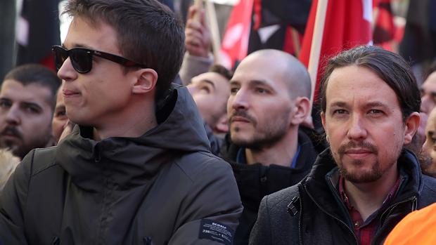 Íñigo Errejón y Pablo Iglesias en una manifestación en Madrid el pasado 28 de noviembre