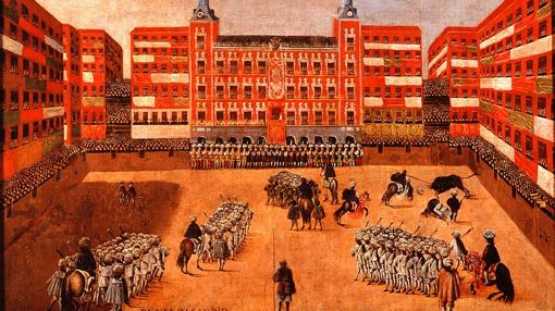 Corrida de toros celebrada en la Plaza Mayor, en 1670
