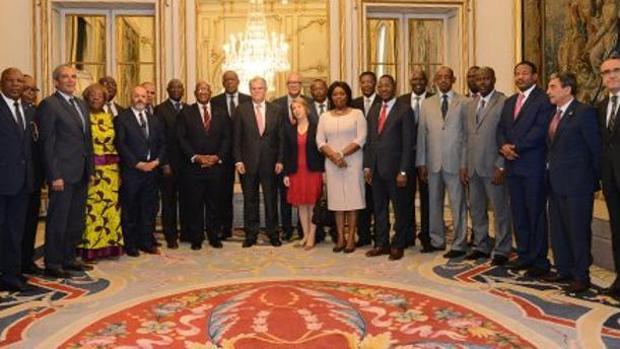 El ministro de Exteriores con embajadores de Grupo África el pasado mes de mayo