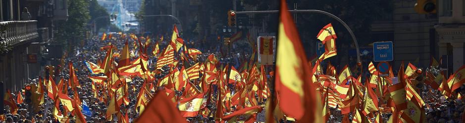 Un millón de personas por la unidad de España en Barcelona