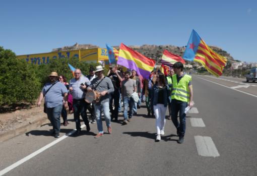 Imagen de la marcha celebrada este domingo en Sagunto