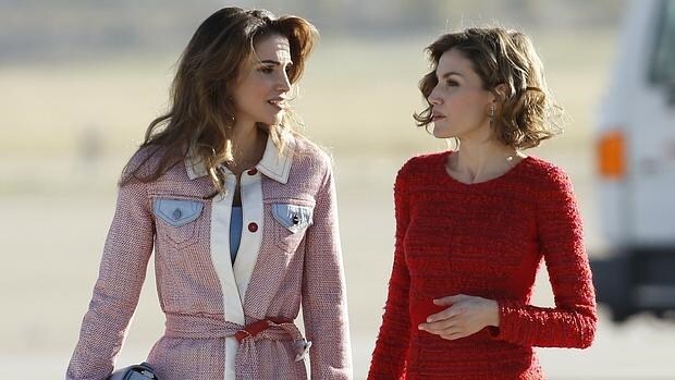 Rania de Jordania y la Reina Doña Letizia