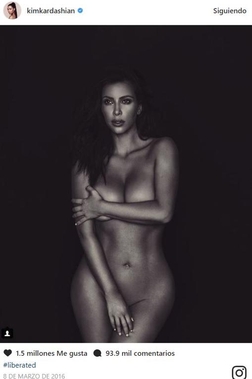 Imagen del desnudo que protagonizó en 2016