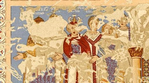 Entre los frescos de Qusair Amra (Jordania) está una representación de reyes que se rinden al califa omeya. Uno de ellos es «Roderic»