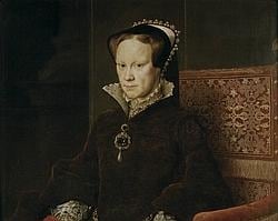 Retrato de María Tudor pintado por Antonio Moro