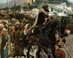 Detalle del cuadro «La rendición de Granada», de Francisco Pradilla (1882).