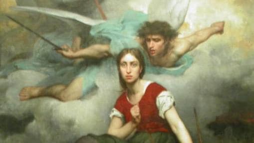 Juana de Arco recibiendo el mensaje del arcángel Miguel