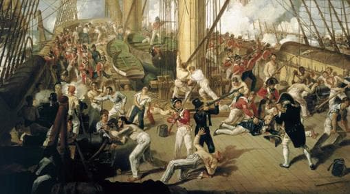 Combate durante la batalla de Trafalgar