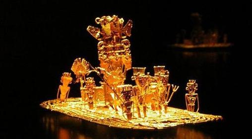 Balsa muisca que evidencia las ceremonias sagradas que dieron origen a la leyenda de «El Dorado»