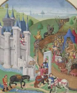Ilustración medieval de un episodio de la Guerra de los 100 años