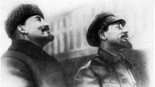 Vladimir Ilich Lenin con Sverdlov