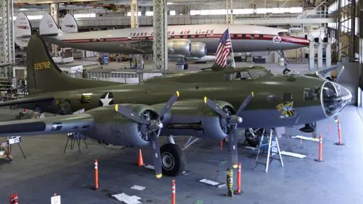 B-17 modelo F en un museo de Seattle.