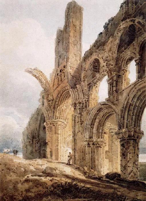«The Ruins of Lindisfarne Priory»