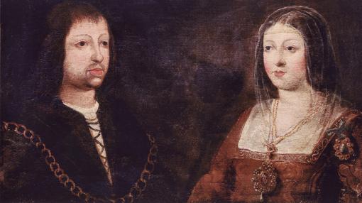 Los Reyes Católicos, Fernando II de Aragón e Isabel I de Castilla.