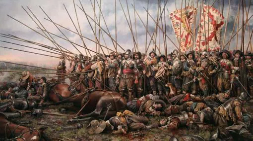 Cuadro de Augusto Ferrer-Dalmau sobre la batalla de Rocroi
