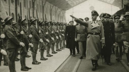 Himmler, a su llegada a Madrid