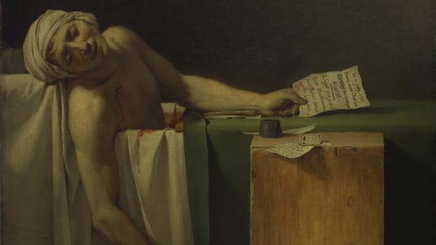 La muerte de Marat, Jacques-Louis David 1973