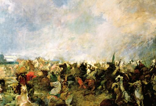 La batalla de Guadalete, de Salvador Martínez CubellS (1853)