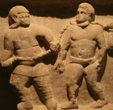 Relieve que muestra a un esclavo en una provincia romana de Asia