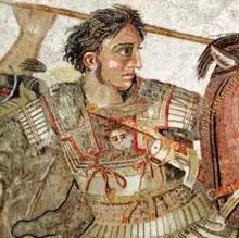 Mosaico de Alejandro Magno procedente de la Casa del Fauno en Pompeya