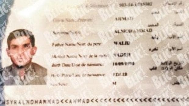 Pasaporte sirio hallado junto a uno de los terroristas que se inmoló en París