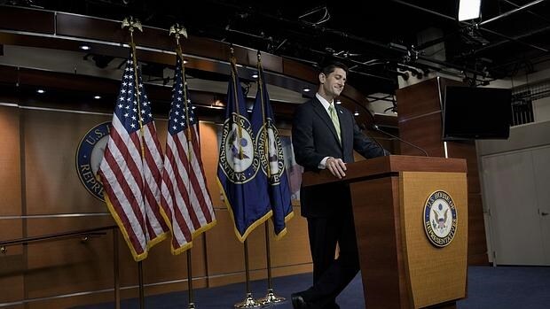 El presidente de la Cámara baja, Paul Ryan, habla del voto en el Congreso