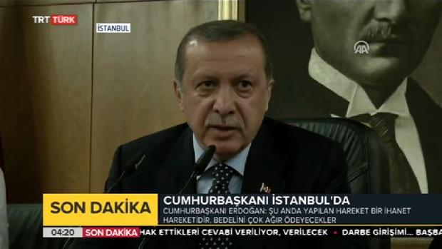 Erdogan, tras el golpe de Estado en Turquía: «Los responsables lo pagarán muy caro»