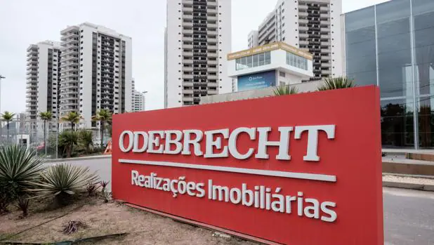 Cartel de Odebrecht en la Villa Olímpica y Paralímpica de Río de Janeiro