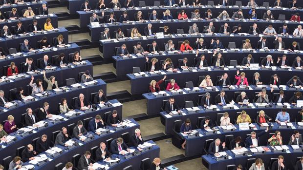Los miembros del Parlamento Europeo, este miÃ©rcoles, en Estrasburgo