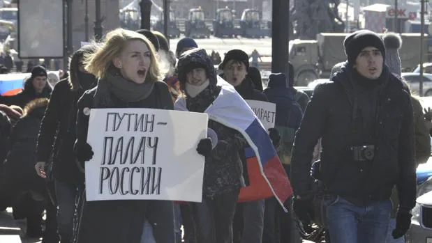 Cerca de 90 detenidos por manifestarse en Rusia, entre ellos el líder de la oposición Alexéi Navalni